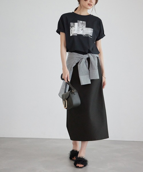 ROPE' PICNIC（ロペピクニック）の「ラメカットアイラインスカート（スカート・レディース・ブラック/カーキ/ベージュ系その他・38/40）」の9枚目の写真