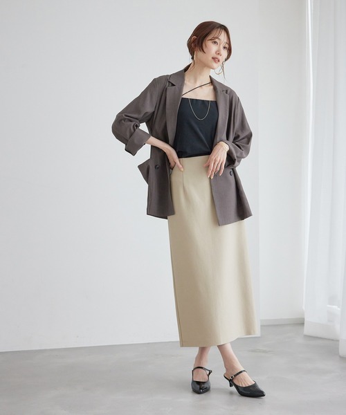 ROPE' PICNIC（ロペピクニック）の「ラメカットアイラインスカート（スカート・レディース・ブラック/カーキ/ベージュ系その他・38/40）」の14枚目の写真