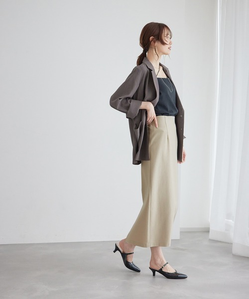 ROPE' PICNIC（ロペピクニック）の「ラメカットアイラインスカート（スカート・レディース・ブラック/カーキ/ベージュ系その他・38/40）」の15枚目の写真