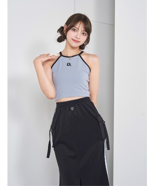 ☆タグ付き新品☆ツイストデザインティアードトップス☆フィットモア セール】デザインカットパイピングトップス（その他トップス