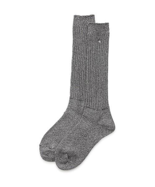 FRAY I.D（フレイアイディー）の「リリヤーンラメリブソックス（ソックス/靴下・レディース・ゴールド/シルバー/ブラック・FREE）」の2枚目の写真