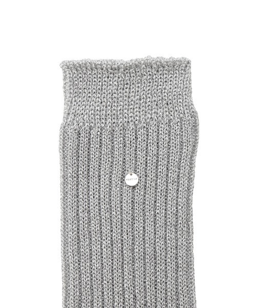 FRAY I.D（フレイアイディー）の「リリヤーンラメリブソックス（ソックス/靴下・レディース・ゴールド/シルバー/ブラック・FREE）」の4枚目の写真