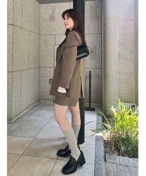 FRAY I.D（フレイアイディー）の「リリヤーンラメリブソックス（ソックス/靴下・レディース・ゴールド/シルバー/ブラック・FREE）」の9枚目の写真