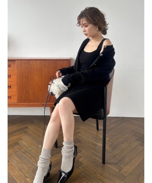 FRAY I.D（フレイアイディー）の「リリヤーンラメリブソックス（ソックス/靴下・レディース・ゴールド/シルバー/ブラック・FREE）」の10枚目の写真