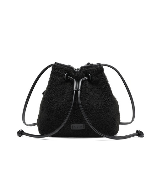 Ungrid（アングリッド）の「【Ungrid/アングリッド】ボア×コーデュロイ　巾着ミニショルダーバッグ（ショルダーバッグ・レディース・ブラック/アイボリー/グレイッシュベージュ・FREE）」の6枚目の写真