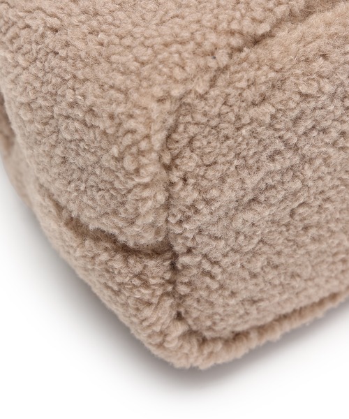 Ungrid（アングリッド）の「【Ungrid/アングリッド】ボア×コーデュロイ　巾着ミニショルダーバッグ（ショルダーバッグ・レディース・ブラック/アイボリー/グレイッシュベージュ・FREE）」の18枚目の写真