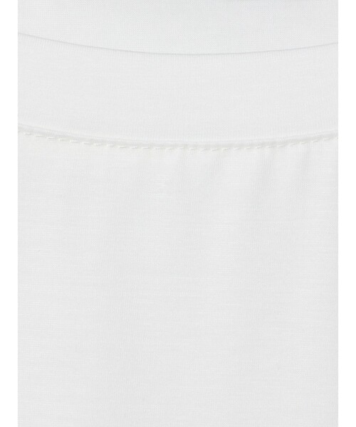 mizuiroind（ミズイロインド）の「mizuiro ind フレンチスリーブサイドアッププルオーバー（Tシャツ/カットソー・レディース・ネイビー/ホワイト/ブラック/ベージュ・FREE）」の12枚目の写真