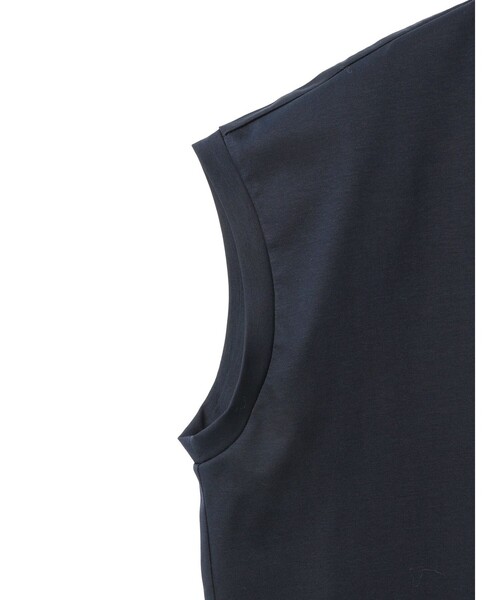 mizuiroind（ミズイロインド）の「mizuiro ind フレンチスリーブサイドアッププルオーバー（Tシャツ/カットソー・レディース・ネイビー/ホワイト/ブラック/ベージュ・FREE）」の19枚目の写真