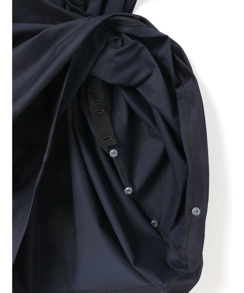 mizuiroind（ミズイロインド）の「mizuiro ind フレンチスリーブサイドアッププルオーバー（Tシャツ/カットソー・レディース・ネイビー/ホワイト/ブラック/ベージュ・FREE）」の16枚目の写真