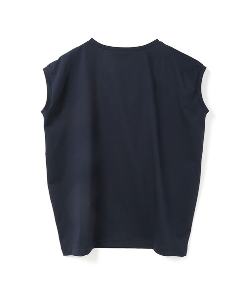 mizuiroind（ミズイロインド）の「mizuiro ind フレンチスリーブサイドアッププルオーバー（Tシャツ/カットソー・レディース・ネイビー/ホワイト/ブラック/ベージュ・FREE）」の15枚目の写真