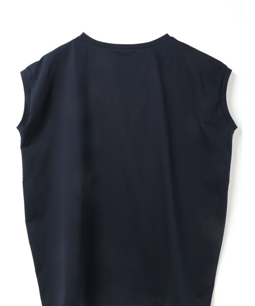 mizuiroind（ミズイロインド）の「mizuiro ind フレンチスリーブサイドアッププルオーバー（Tシャツ/カットソー・レディース・ネイビー/ホワイト/ブラック/ベージュ・FREE）」の14枚目の写真