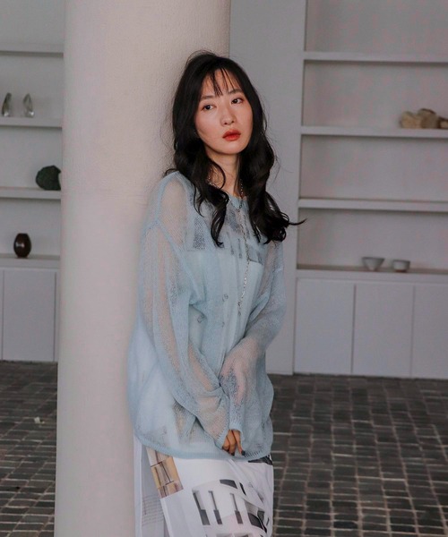 Three Four Time（ｽﾘｰﾌｫｰﾀｲﾑ）の「モヘアニット（ニット/セーター・レディース・ピンク・FREE）」の11枚目の写真