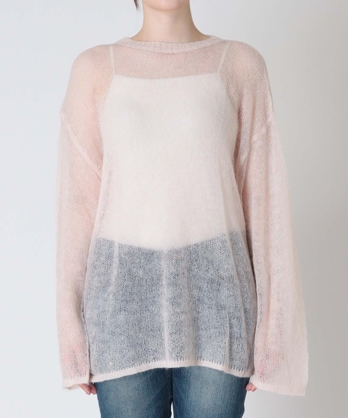 Three Four Time（ｽﾘｰﾌｫｰﾀｲﾑ）の「モヘアニット（ニット/セーター・レディース・ピンク・FREE）」の15枚目の写真