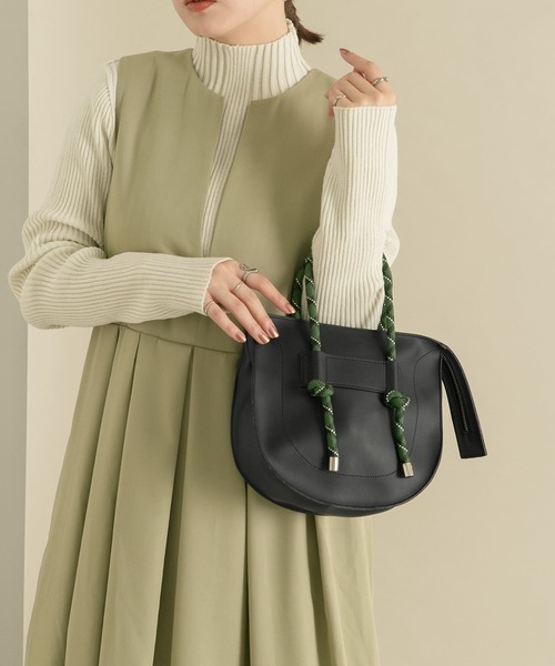 KBF(ケイビーエフ)の「ロープハンドBAG(ハンドバッグ・レディース・ブラウン/ブラック・ONE)」の3枚目の写真