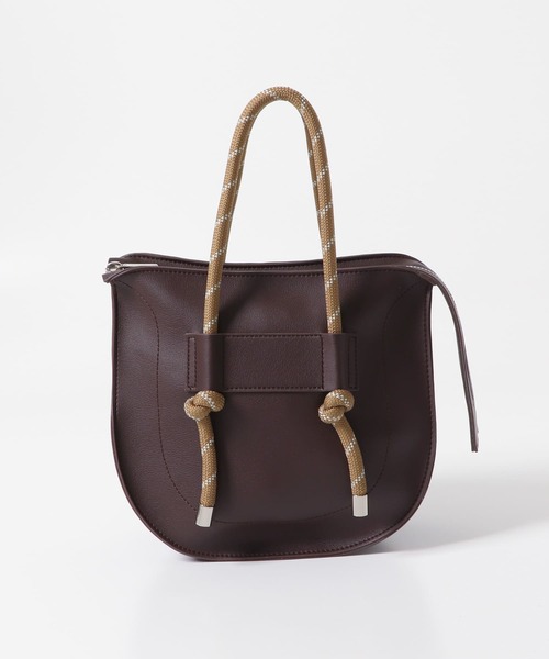 KBF(ケイビーエフ)の「ロープハンドBAG(ハンドバッグ・レディース・ブラウン/ブラック・ONE)」の11枚目の写真