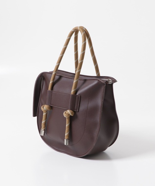 KBF(ケイビーエフ)の「ロープハンドBAG(ハンドバッグ・レディース・ブラウン/ブラック・ONE)」の12枚目の写真