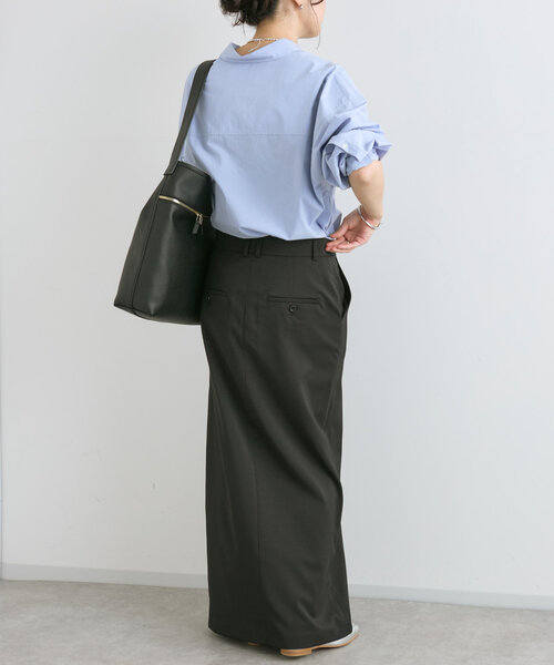 RIVE DROITE（リヴドロワ）の「【さり気ない存在感】ラップスラックススカート（スカート・レディース・ブラック/グレー・36/38）」の9枚目の写真