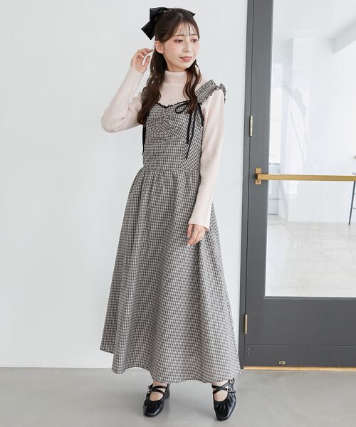 美品✨ シビラ マキシ丈 ワンピース リボンベルト 黒 M シビラマキシ丈ワンピース2wayワンピースウエストリボンベルト黒