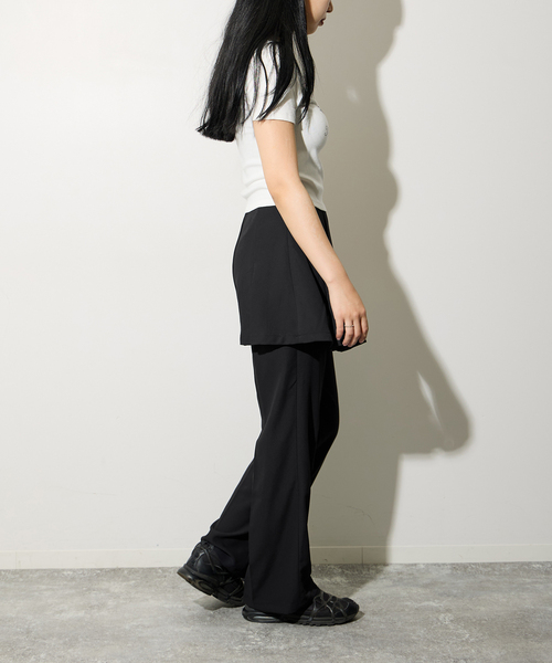 【セール】スカートレイヤードパンツ（スラックス）｜Oriens JOURNAL STANDARD（オリエンス ジャーナルスタンダード）