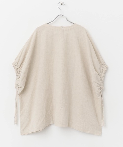 かぐれ（カグレ）の「ギャザースリーブワイドプルオーバー（シャツ/ブラウス・レディース・ナチュラル/ブラック・FREE）」の10枚目の写真