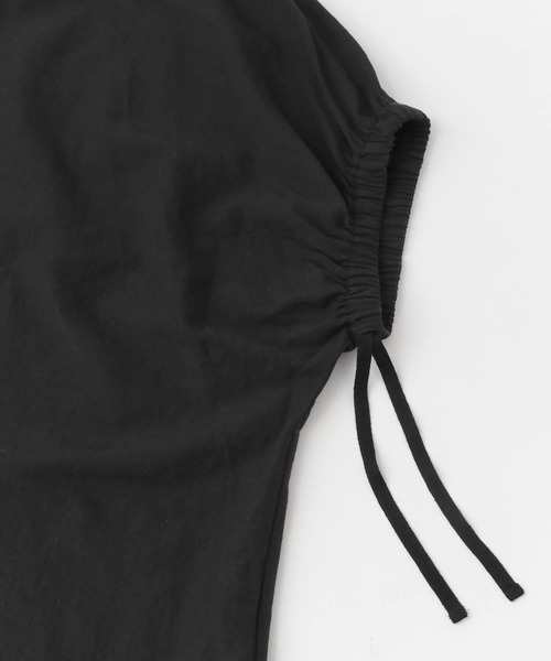 かぐれ（カグレ）の「ギャザースリーブワイドプルオーバー（シャツ/ブラウス・レディース・ナチュラル/ブラック・FREE）」の13枚目の写真