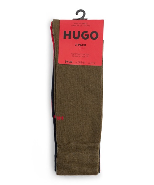 HUGO（ヒューゴ）の「3パック HUGOロゴディテール レギュラーレングス ソックス（ソックス/靴下・メンズ・レッド系その他/グリーン系その他/パープル系その他/ライトブラウン/ブルー系その他・43-46/39-42）」の14枚目の写真