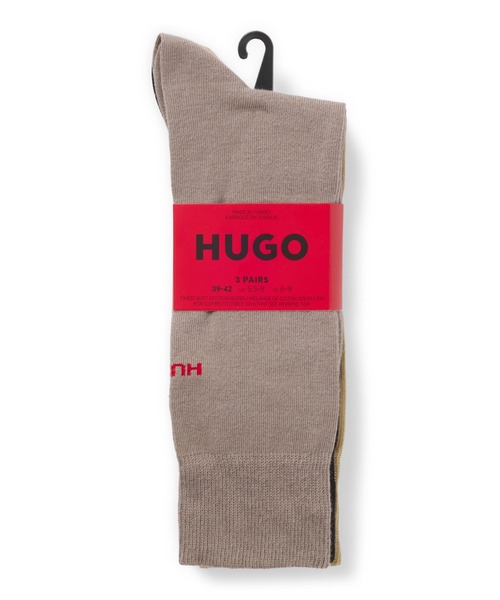 HUGO（ヒューゴ）の「3パック HUGOロゴディテール レギュラーレングス ソックス（ソックス/靴下・メンズ・レッド系その他/グリーン系その他/パープル系その他/ライトブラウン/ブルー系その他・43-46/39-42）」の8枚目の写真