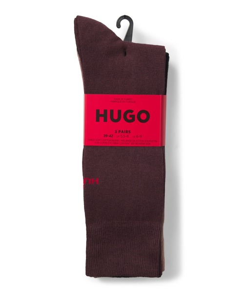 HUGO（ヒューゴ）の「3パック HUGOロゴディテール レギュラーレングス ソックス（ソックス/靴下・メンズ・レッド系その他/グリーン系その他/パープル系その他/ライトブラウン/ブルー系その他・43-46/39-42）」の12枚目の写真