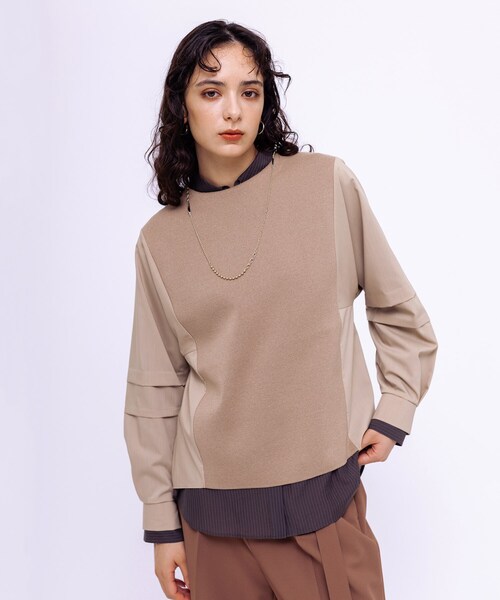 INDIVI(インディヴィ)の「◆【洗える/パーソナルカラー】トーンアップニット(ニット/セーター・レディース・ホワイト/ライトグレー/オレンジ系/ピンク/ピンク系/ベージュ/パープル/ベージュ系その他7/ブラック/イエロー系その他/ライトブルー/ブルーグリーン/グリーン/キャメル/ベージュ系その他6/オフホワイト/チャコールグレー/ブラック系2・05/13/15 /34/38/19)」の8枚目の写真