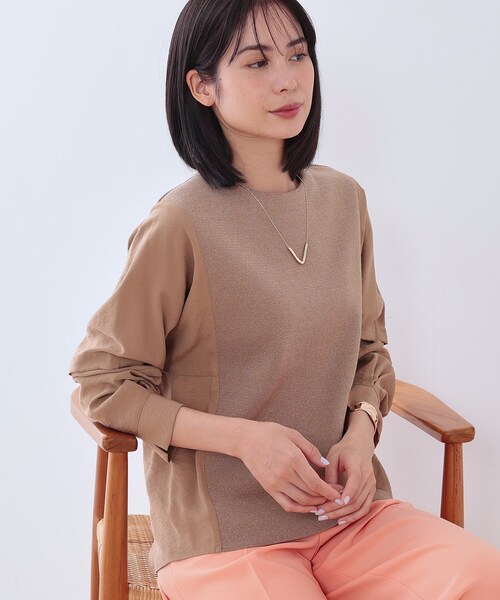 INDIVI(インディヴィ)の「◆【洗える/パーソナルカラー】トーンアップニット(ニット/セーター・レディース・ホワイト/ライトグレー/オレンジ系/ピンク/ピンク系/ベージュ/パープル/ベージュ系その他7/ブラック/イエロー系その他/ライトブルー/ブルーグリーン/グリーン/キャメル/ベージュ系その他6/オフホワイト/チャコールグレー/ブラック系2・05/13/15 /34/38/19)」の14枚目の写真
