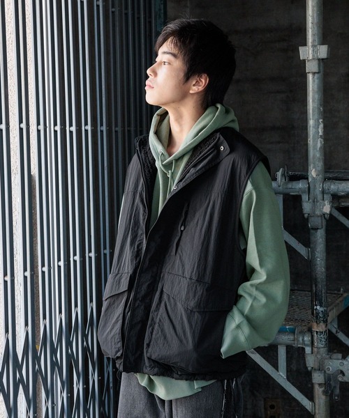 niko and...（ニコアンド）の「16/-OE USA COTTON BIG PARKA　/ USAコットン裏毛フードパーカー（パーカー・メンズ・ライトグレー/グリーン/チャコール・MEDIUM/BIG(L)）」の17枚目の写真