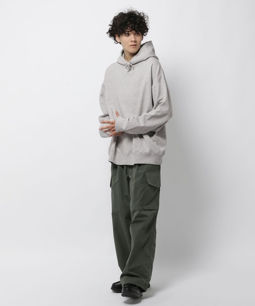 niko and...（ニコアンド）の「16/-OE USA COTTON BIG PARKA　/ USAコットン裏毛フードパーカー（パーカー・メンズ・ライトグレー/グリーン/チャコール・MEDIUM/BIG(L)）」の22枚目の写真