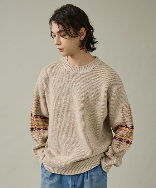 PENDLETON（ペンドルトン）の「【PENDLETON/ペンドルトン】Shetland Wool Crewneck/シェットランドウールクルーニット/ユニセックス（ニット/セーター・メンズ・ベージュ/アイボリー/ブラック・M/L）」の21枚目の写真