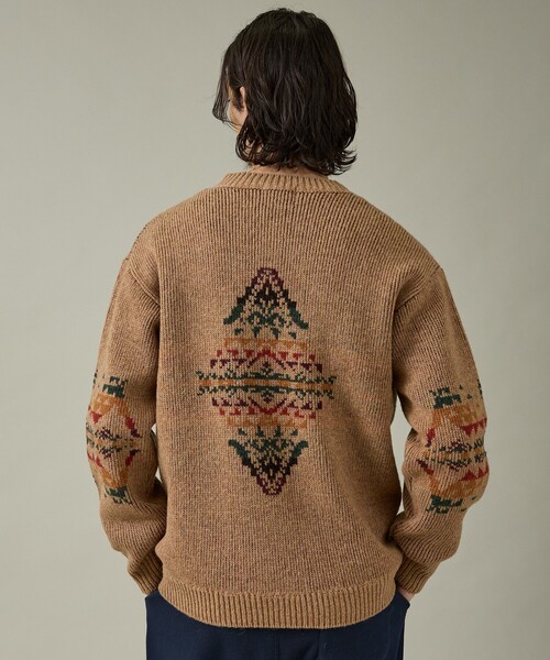 PENDLETON（ペンドルトン）の「【PENDLETON/ペンドルトン】Shetland Wool Crewneck/シェットランドウールクルーニット/ユニセックス（ニット/セーター・メンズ・ベージュ/アイボリー/ブラック・M/L）」の17枚目の写真