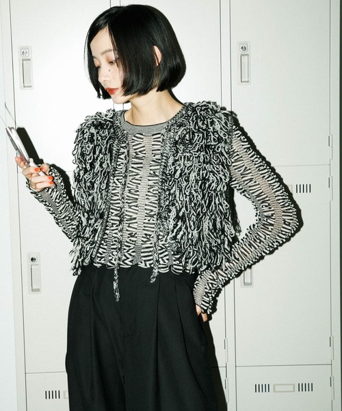 KBF（ケイビーエフ）の「シャーリングコンパクトニット（ニット/セーター・レディース・ブラック系その他/グリーン系その他/レッド系その他・ONE）」の11枚目の写真