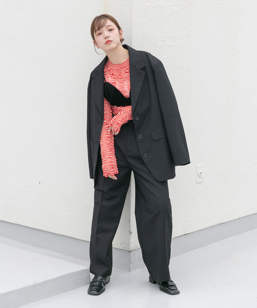 KBF（ケイビーエフ）の「シャーリングコンパクトニット（ニット/セーター・レディース・ブラック系その他/グリーン系その他/レッド系その他・ONE）」の16枚目の写真