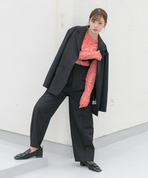 KBF（ケイビーエフ）の「シャーリングコンパクトニット（ニット/セーター・レディース・ブラック系その他/グリーン系その他/レッド系その他・ONE）」の17枚目の写真