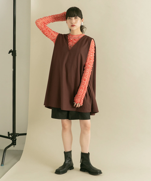 KBF（ケイビーエフ）の「シャーリングコンパクトニット（ニット/セーター・レディース・ブラック系その他/グリーン系その他/レッド系その他・ONE）」の22枚目の写真