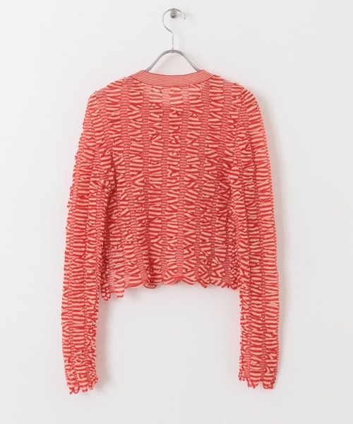 KBF（ケイビーエフ）の「シャーリングコンパクトニット（ニット/セーター・レディース・ブラック系その他/グリーン系その他/レッド系その他・ONE）」の5枚目の写真