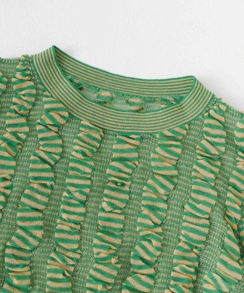 KBF（ケイビーエフ）の「シャーリングコンパクトニット（ニット/セーター・レディース・ブラック系その他/グリーン系その他/レッド系その他・ONE）」の7枚目の写真