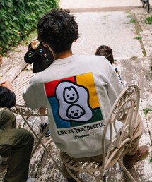 FREAK'S STORE（フリークスストア）の「matsui×FREAK'S STORE/マツイ×フリークスストア 別注「もにゅもにゅ」バックフェルト刺繍 クルーネック スウェット（スウェット・メンズ）」