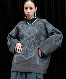 HARE | リバーシブルガラVネックニット(HARE)(ニット/セーター)