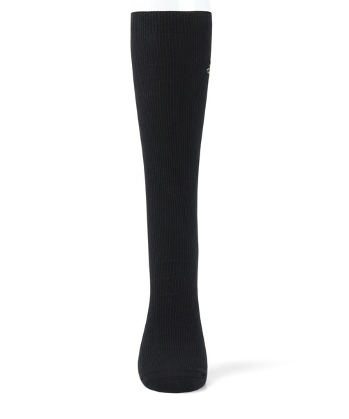 Vivienne Westwood ACCESSORIES（ヴィヴィアンウエストウッドアクセサリー）の「ワンポイントORB プレーンハイソックス【249158 VW01L】（ソックス/靴下・レディース・ブラック/ネイビー/ホワイト・FREE）」の6枚目の写真