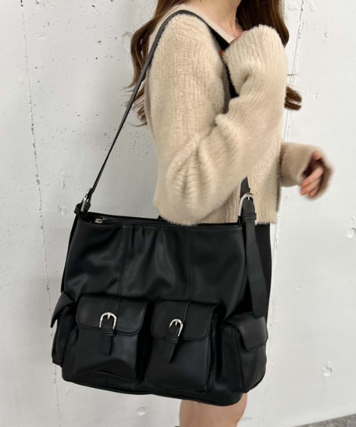 archives（アルシーヴ）の「【デイリーにちょうどいい】４Ｐショルダー（ショルダーバッグ・レディース・ブラック/ブラウン/ベージュ・FREE）」の6枚目の写真