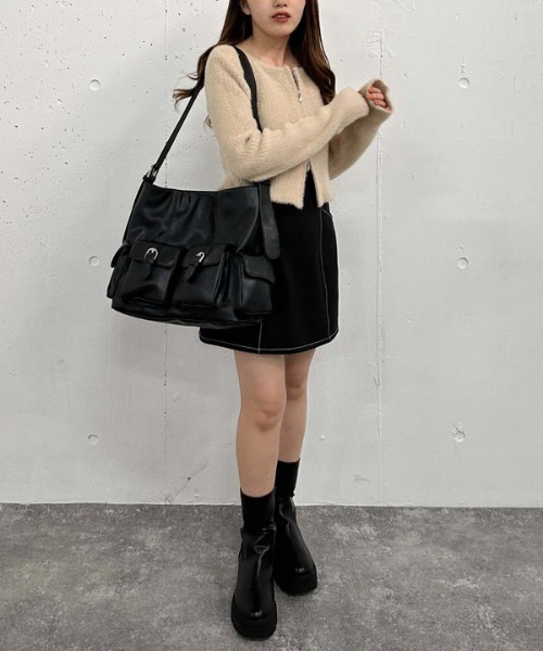 archives（アルシーヴ）の「【デイリーにちょうどいい】４Ｐショルダー（ショルダーバッグ・レディース・ブラック/ブラウン/ベージュ・FREE）」の8枚目の写真