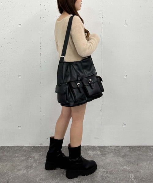 archives（アルシーヴ）の「【デイリーにちょうどいい】４Ｐショルダー（ショルダーバッグ・レディース・ブラック/ブラウン/ベージュ・FREE）」の9枚目の写真