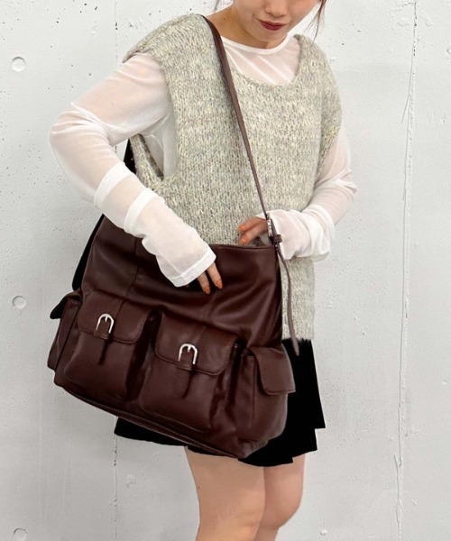 archives（アルシーヴ）の「【デイリーにちょうどいい】４Ｐショルダー（ショルダーバッグ・レディース・ブラック/ブラウン/ベージュ・FREE）」の10枚目の写真