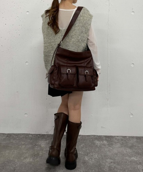 archives（アルシーヴ）の「【デイリーにちょうどいい】４Ｐショルダー（ショルダーバッグ・レディース・ブラック/ブラウン/ベージュ・FREE）」の12枚目の写真