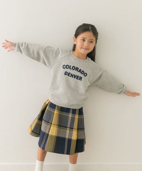 セール】『親子リンク』カラーチェックスカート(KIDS)(スカート セール】『親子リンク』カラーチェックスカート(KIDS)(スカート