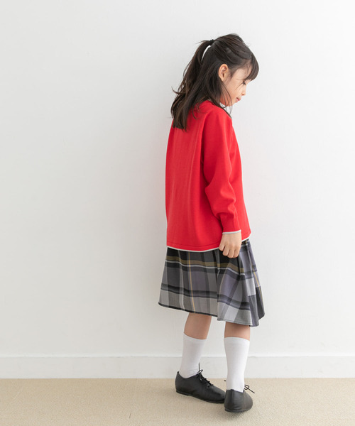 URBAN RESEARCH DOORS(アーバンリサーチドアーズ)の「『親子リンク』カラーチェックスカート(KIDS)(その他パンツ・キッズ・ブルー/ネイビー/ブラック・105/135/120)」の19枚目の写真